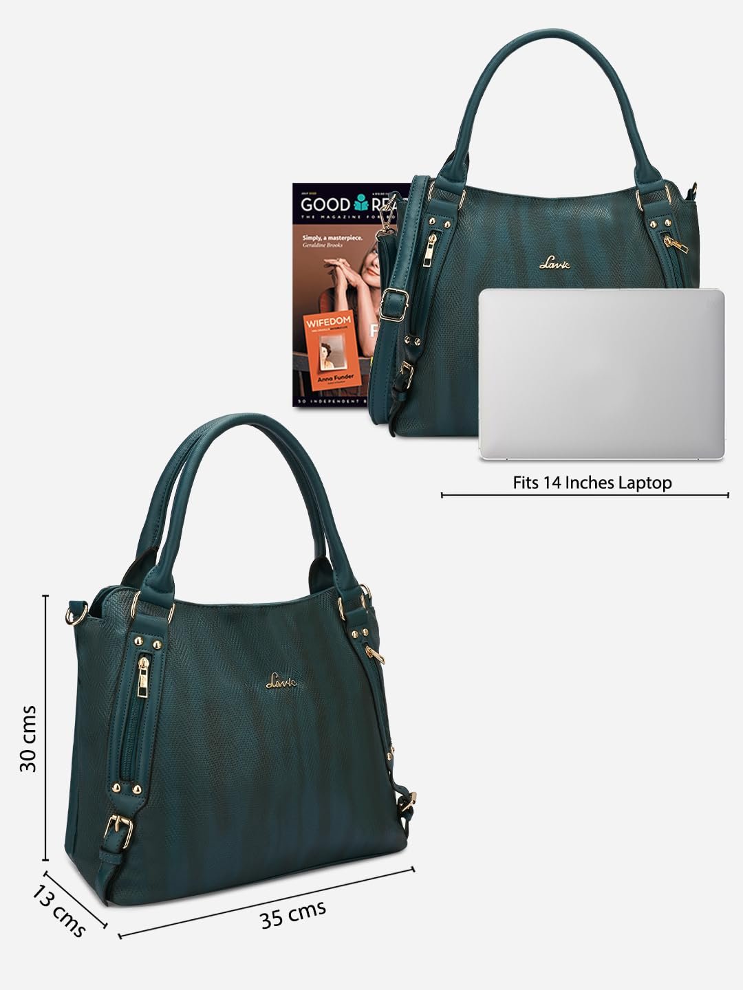 Lavie Women's Faroe Satchel Handbag for Women | Satchel Bag for Work | Ladies purse | Stylish Shoulder Bag | Gift For Women - Image 4