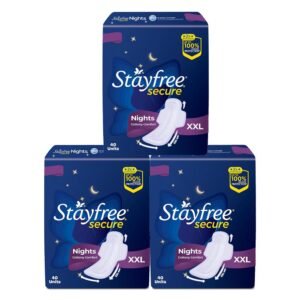 Stayfree Secure Nights XXL Sanitary Pads (120 Pads)